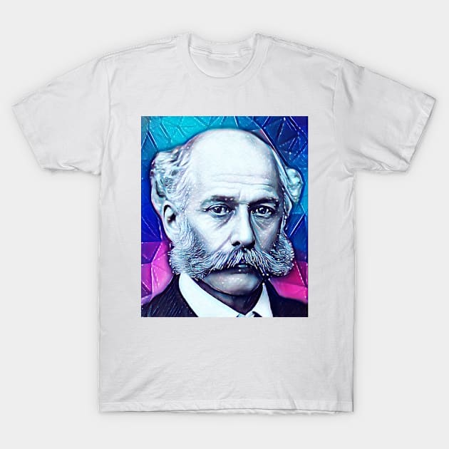 Joseph Bazalgette Snowy Portrait | Joseph Bazalgette Artwork 12 T-Shirt by JustLit